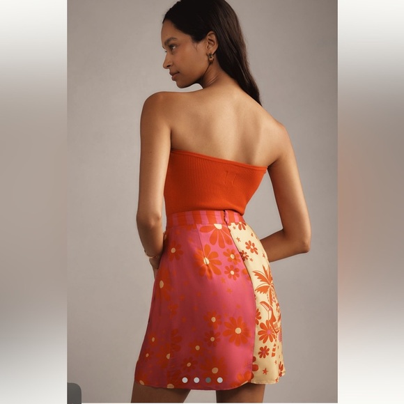 Farm Rio wrap slip mini skirt - Picture 3 of 9